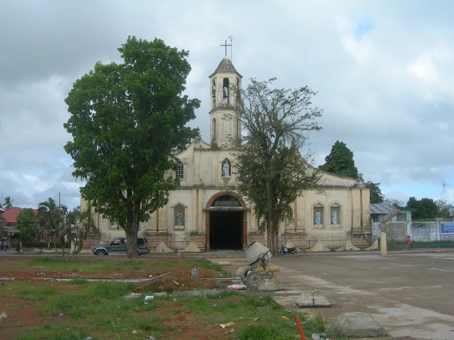 Parish church and town plaza of Mambusao, Capiz
