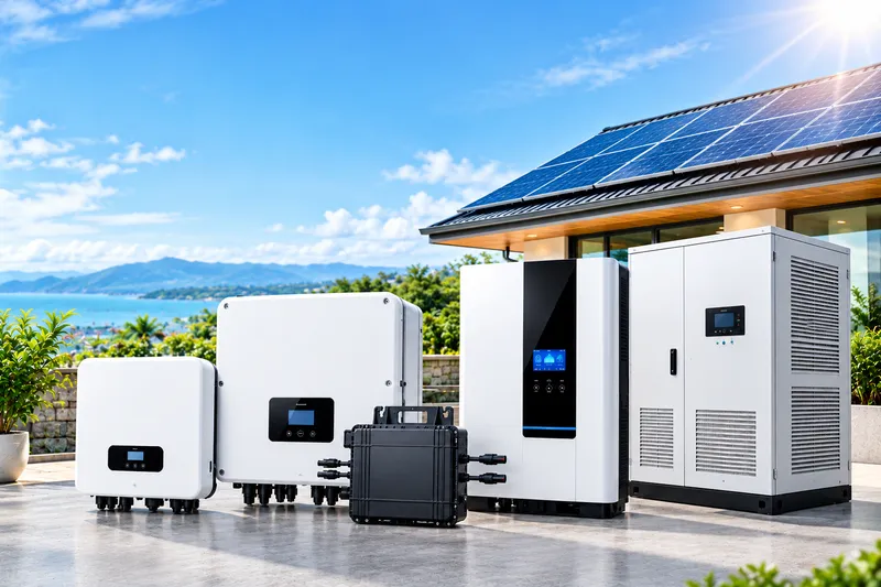 Solar inverter with LCD display