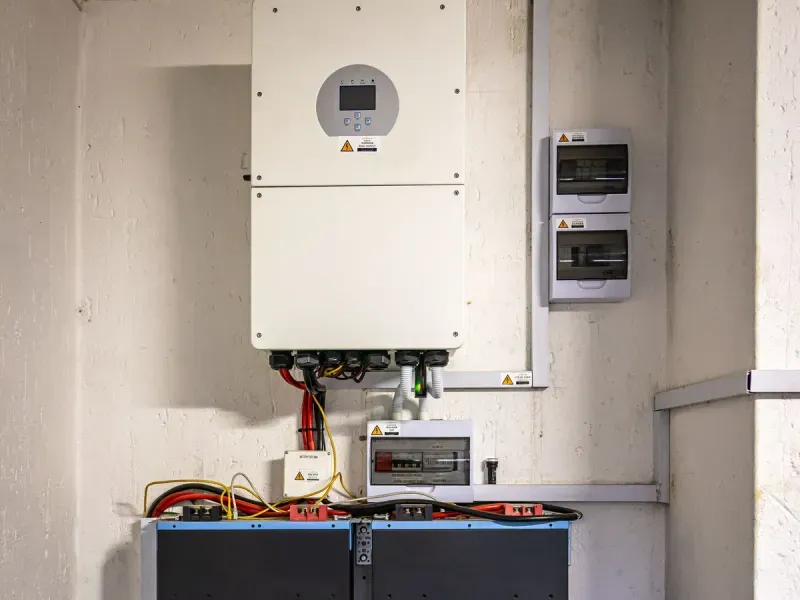 Solar monitoring dashboard showing energy flow